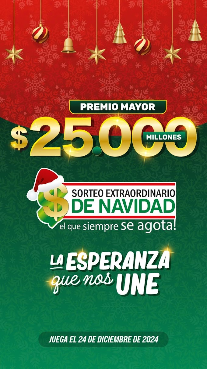 El 24 de diciembre juega el Sorteo extraordinario de Navidad ¡el que siempre se agota!