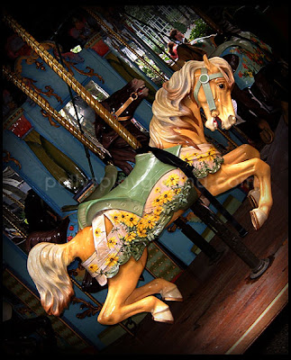 le carrousel horse at bryant park new york