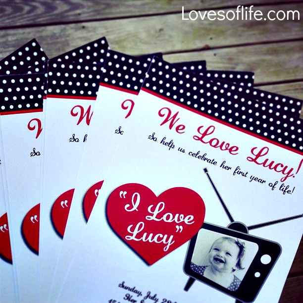 Lucy S 1st Birthday I Love Lucy Theme Loves Of Life Bloglovin