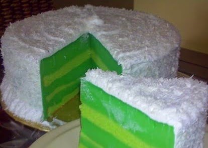 Resepi Pandan Layer Cake