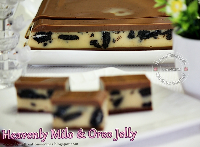 HomeKreation - Kitchen Corner: Heavenly Milo & Oreo Jelly ...