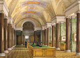 Interiors of the New Hermitage. The Hall of Engravings by Konstantin Andreyevich Ukhtomsky - Interiors Drawings from Hermitage Museum