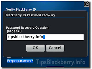 Mengatasi Lupa Password dan Username di Blackberry App world