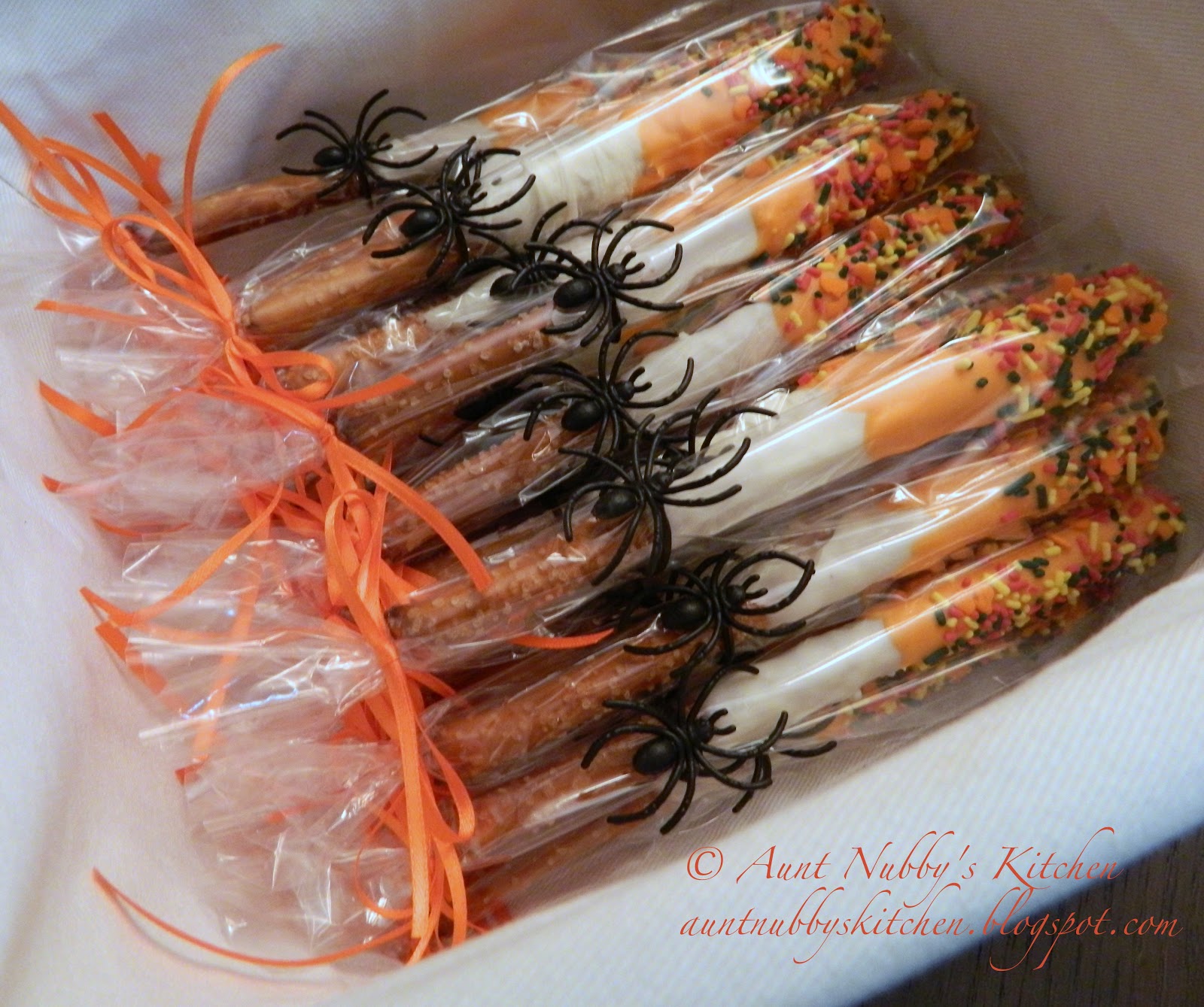 Sugar Spice and Spilled Milk Dipped Pretzel Rods for 