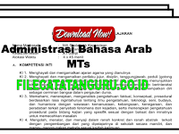 Perangkat administrasi bahasa arab kelas 7,8 dan 9 MTs Kurikulum KTSP