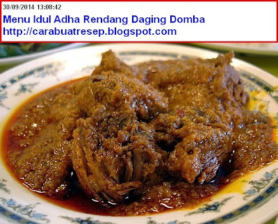 CARA MEMBUAT RENDANG DAGING DOMBA MENU IDUL ADHA  Resep 