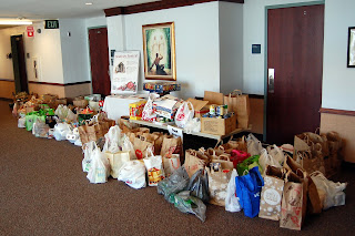 donations to the Food Pantry at the 2013 Turkey Trot