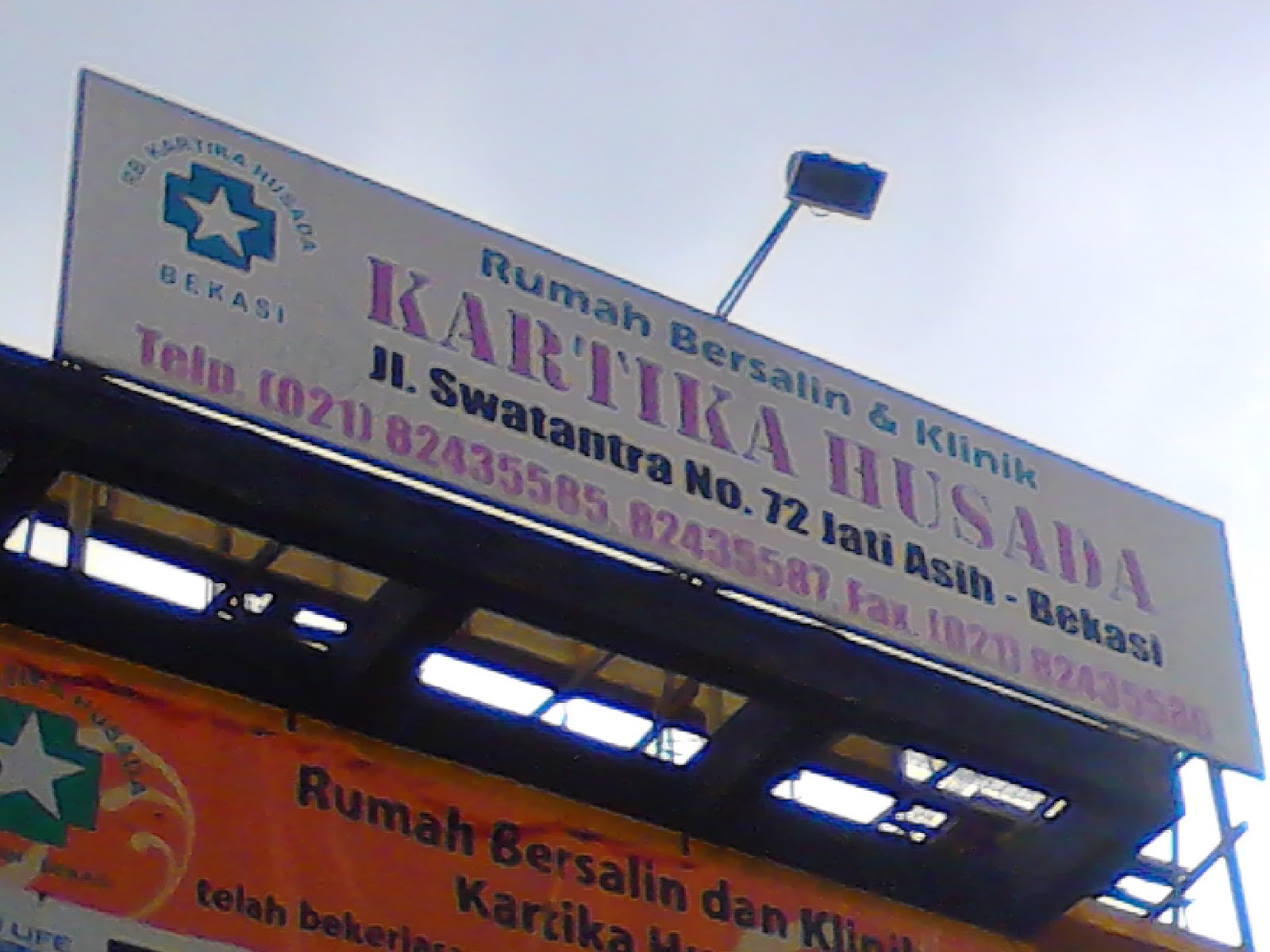 Klinik Kartika Husada JatiAsih Bekasi Jln Swatantra No 72 phone 021 5587 fax 021