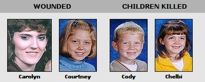 Carolyn, Courtney (wounded) - Cody, Chelbi (killed)