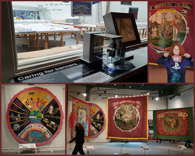 People's History Museum collage of banners