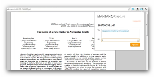 Mantano Capture ebook Chrome Extension