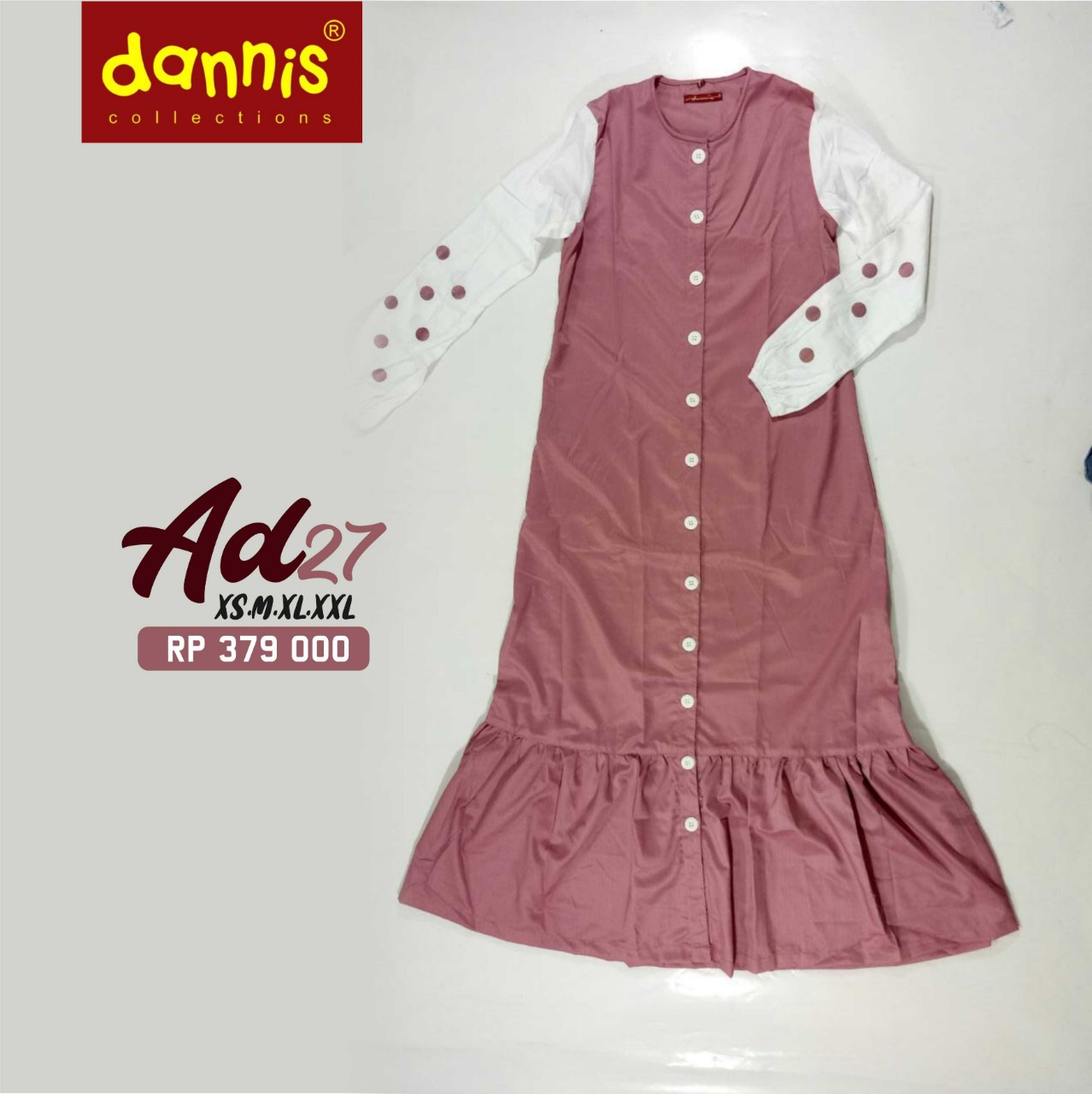 KOLEKSI GAMIS  MODERN TERBARU DANNIS AD 27