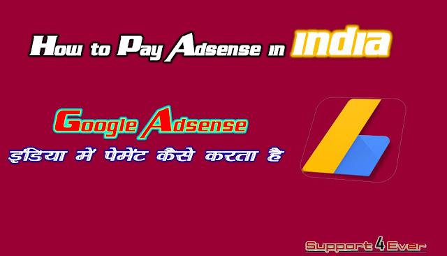 how to pay adsense in india