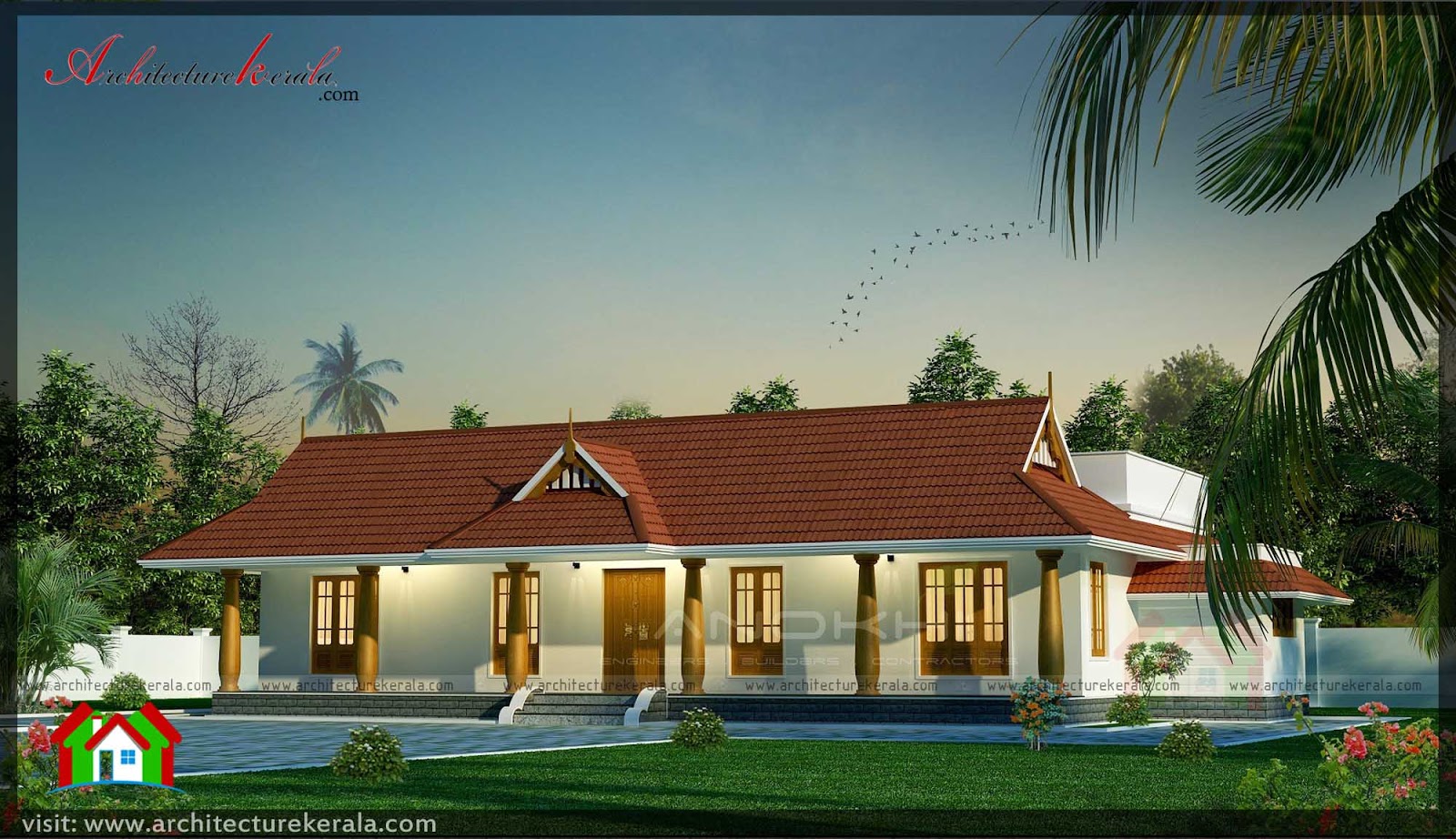 Traditional Kerala House Plans And Elevations Call 91 7975587