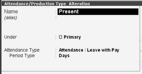 Attendance / Production type