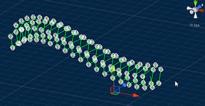 procedural mesh view with unity gizmos