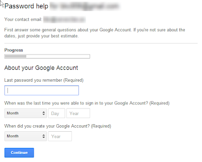 how to recover Gmail Account