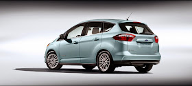 Rear 3/4 view of 2014 Ford C-Max Hybrid