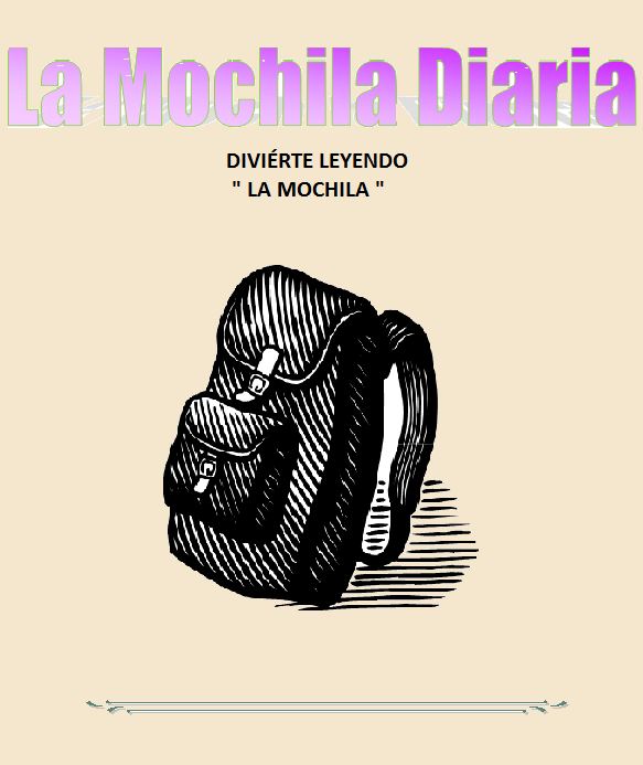 LA MOCHILA DIARIA