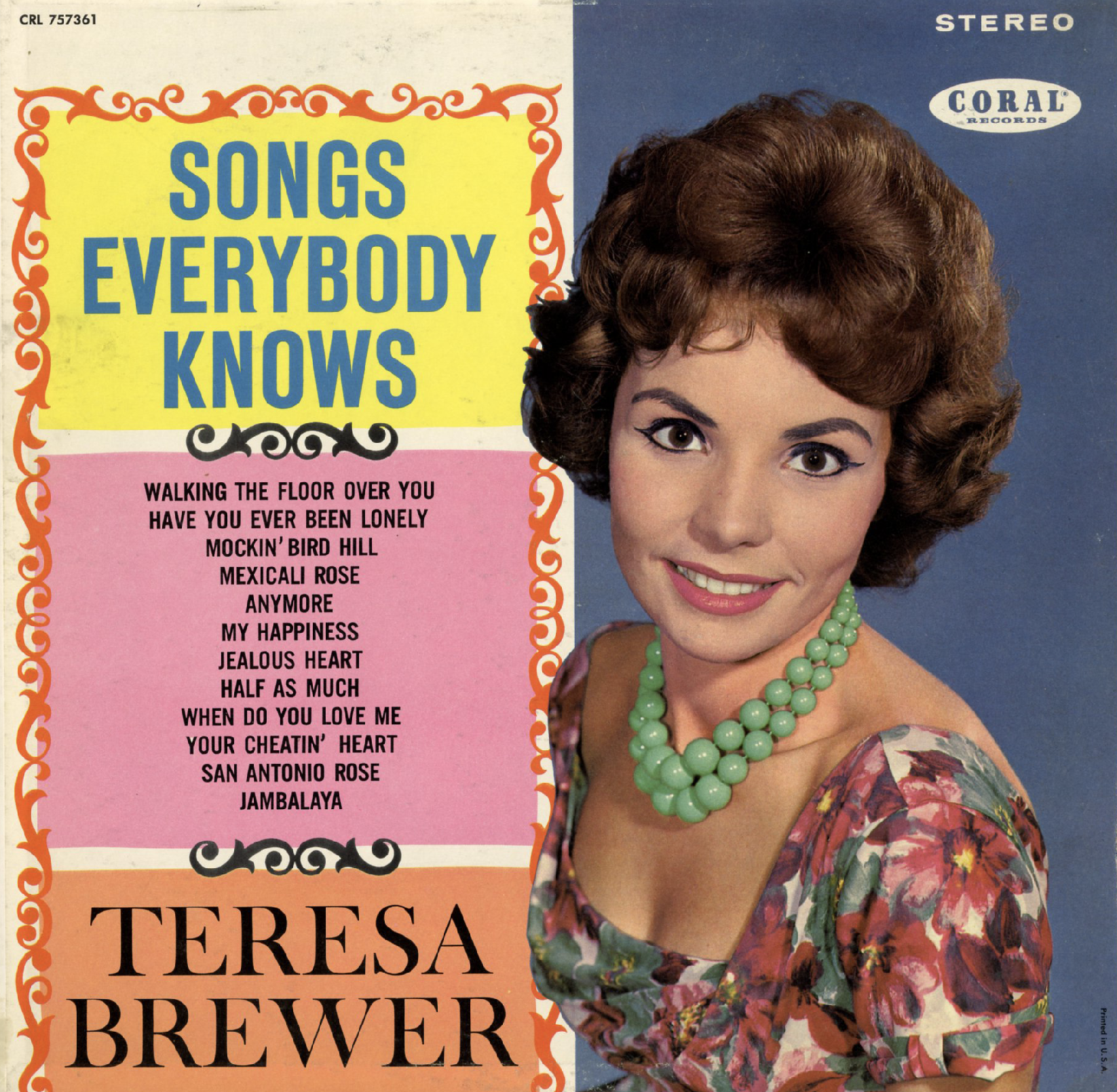 Teresa Brewer - Music, Music, Music 1976. Teresa Brewer — Satellite (1958). Песня Everybody. Песня Everybody knows.