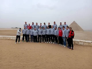منتخب سويسرا لكرة اليد يقوم بزيارة لمنطقة آثار الهرم
