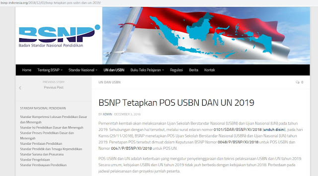 Download POS UN dan POS USBN Tahun 2019