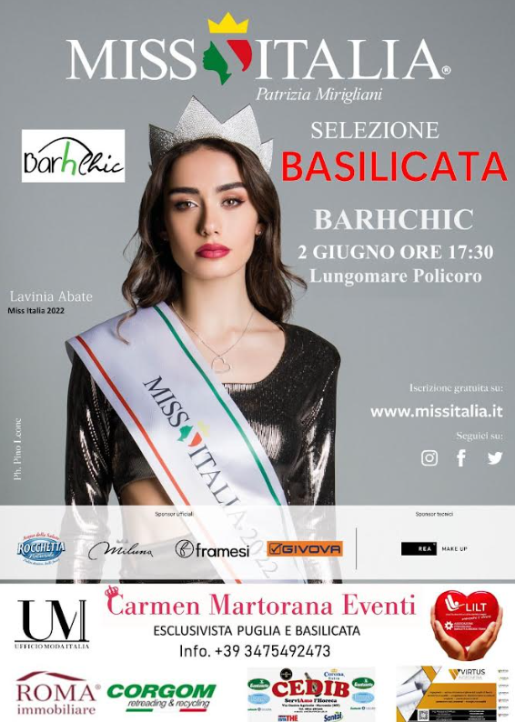 Miss Italia Basilicata, si comincia da Policoro