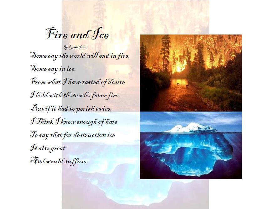 Pilgrims Ict 13 Fire And Ice By Robert Frost