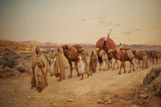 Musée Marmottan Monet - L'orient des peintre - Caravanes près de Biskra, Algérie - Lazerges