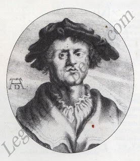 Biographical portrait this engraving by Lucus Kilian is taken from the first biographical study on Grunewald, published in the 17th century. The monogram suggests that the engraving is after a painting by Albrecht Diirer. This however cannot be proved as no such painting has survived. 