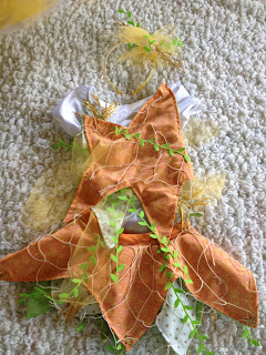 DIY Starfish Costume skirt leotard