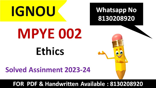Mpye 002 solved assignment 2023 24 pdf; Mpye 002 solved assignment 2023 24 ignou