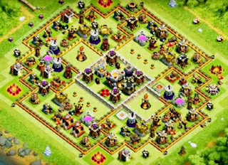 Gambar Base COC Th 11 Terkuat 2018 19