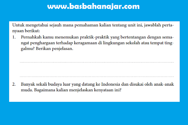 Kunci Jawaban PPKN Kelas 10 Halaman 162 Uji Pemahaman Bagian 3 unit 5