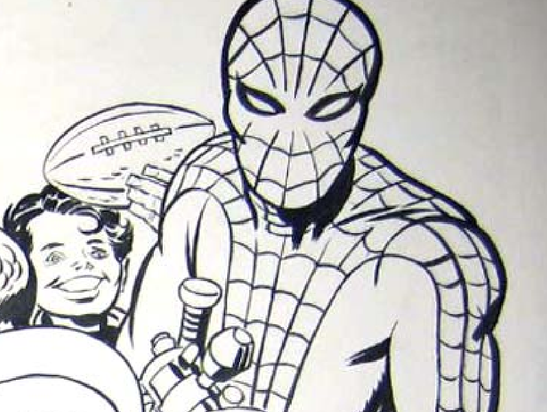 Notice Jack didn't draw a spider logo on Spiderman's chest 