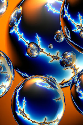 Chaotic Bubbles iPhone Wallpapers,3D iphone wallpaper