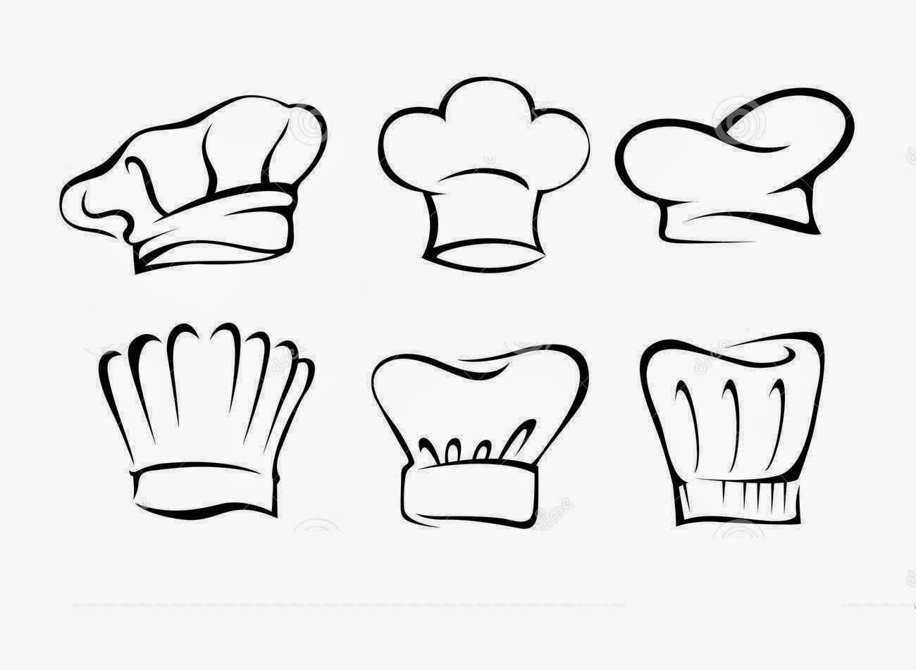 Kumpulan Gambar Topi Chef Sketsa Sketsabaru