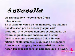 significado del nombre Antonella