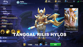 Tanggal rilis hylos mobile legends
