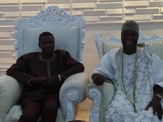 Pastor Adeboye visits the Ooni of Ife at his Palace in Ife [Photo]