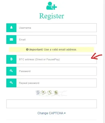 Cryptowin Registration Process