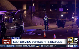 Uber self driving car killed a female