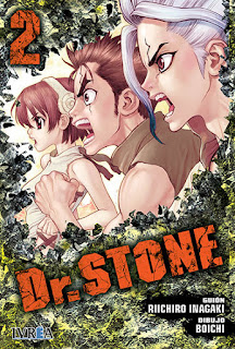 Reseña de "Dr. STONE" vol.2 de Riichiro Inagaki y Boichi - Ivrea