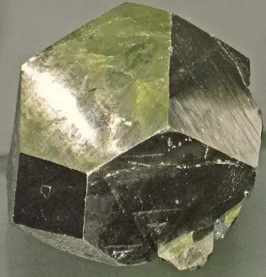 pyrite truncated octahedron crystal