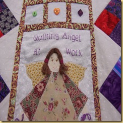 Angel quilt close up