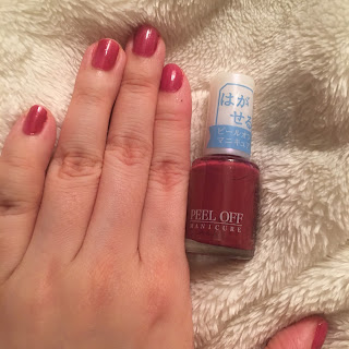 Daiso's Peel Off Nail Polish review