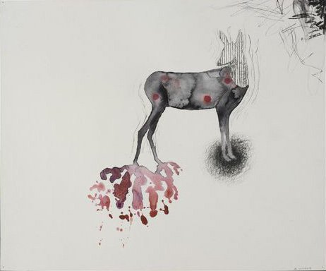 Arno Kramer  Untitled, 2007  51,6 x 43 cm  aquarel and charcoal on paper