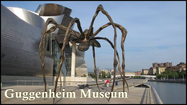 wisata ke guggenheim museum di Bilbao spanyol