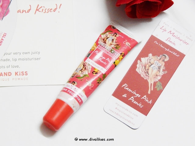 Island Kiss Flamingo Pink and Peonies Lip Moisturiser Stain Review