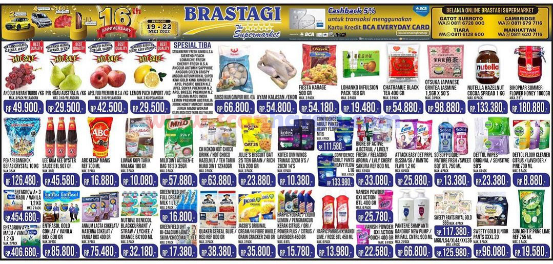 Katalog Promo Brastagi Supermarket Periode 19 - 22 Mei 2022
